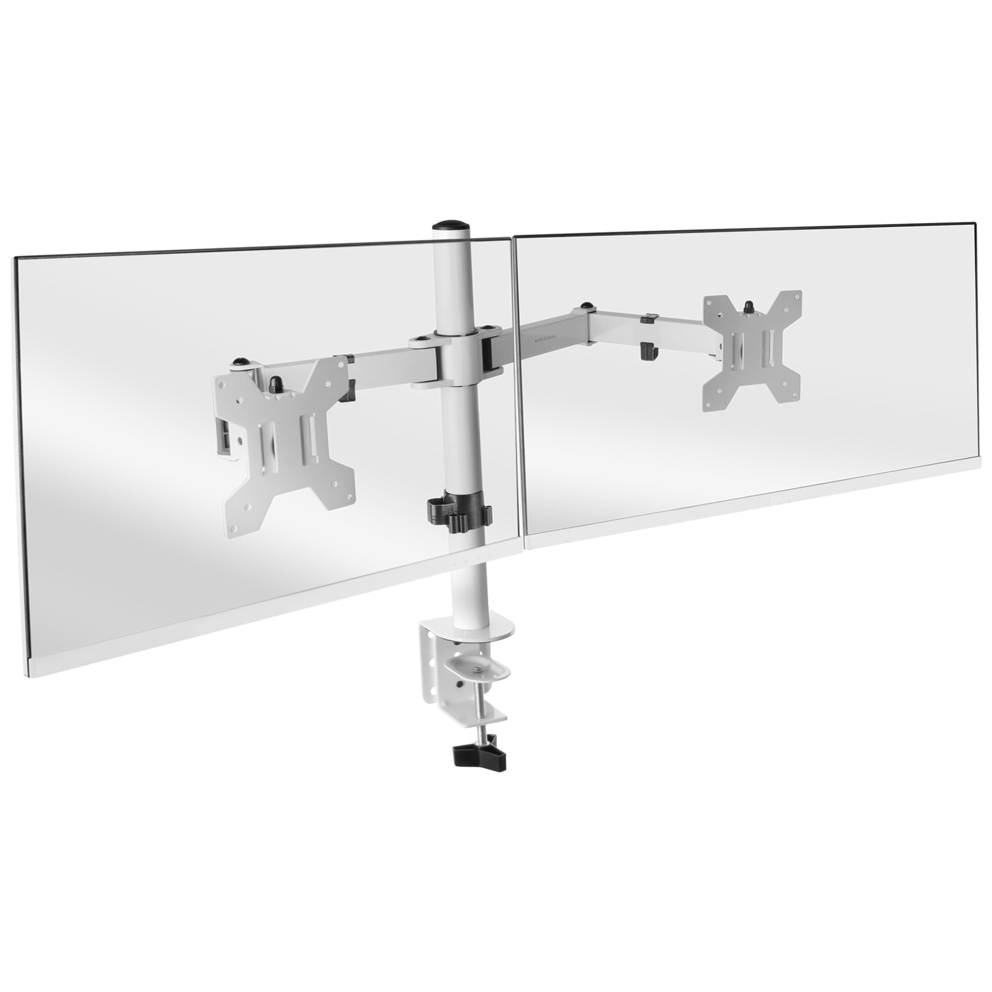 Professional Dual Monitor desk Mount White Professional Dual Monitor desk Mount White
